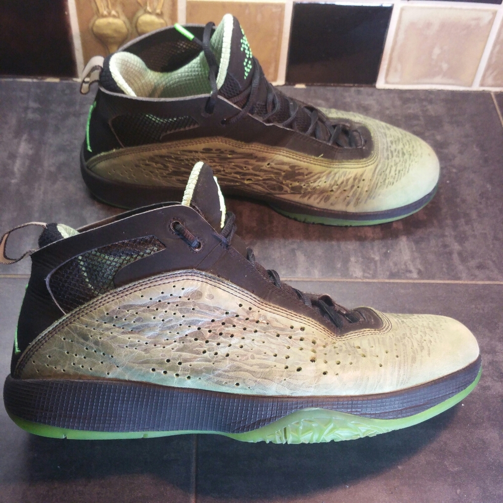 Nike Air Jordan Warrior Pack Neon Lime Sz 11.5